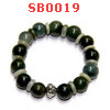 SB0019 : สร้อยข้อมือหยกขาวอมเขียว