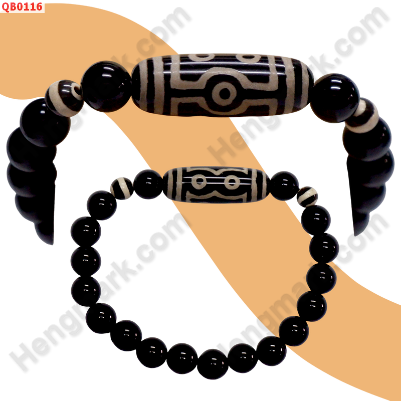 QB0116 สร้อยข้อมือหินDZI ลาย 7 ตา ราคา 299 บาท http://hengmark.com/view_product/QB0116.htm