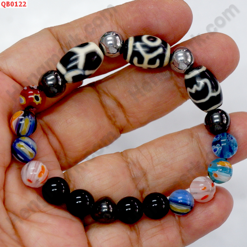 QB0122 สร้อยข้อมือหินทิเบต 3 ลาย ราคา 429 บาท http://hengmark.com/view_product/QB0122.htm