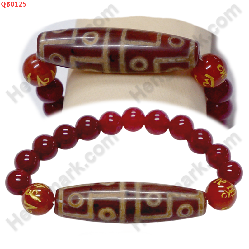 QB0125 สร้อยข้อมือหินทิเบต  ลาย 12 ตา ราคา 599 บาท http://hengmark.com/view_product/QB0125.htm