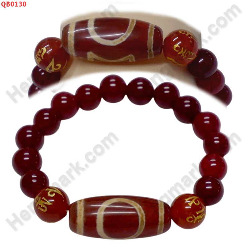 QB0130 สร้อยข้อมือหินทิเบต  ลาย 1 ตา ฟ้าดิน ราคา 599 บาท http://hengmark.com/view_product/QB0130.htm