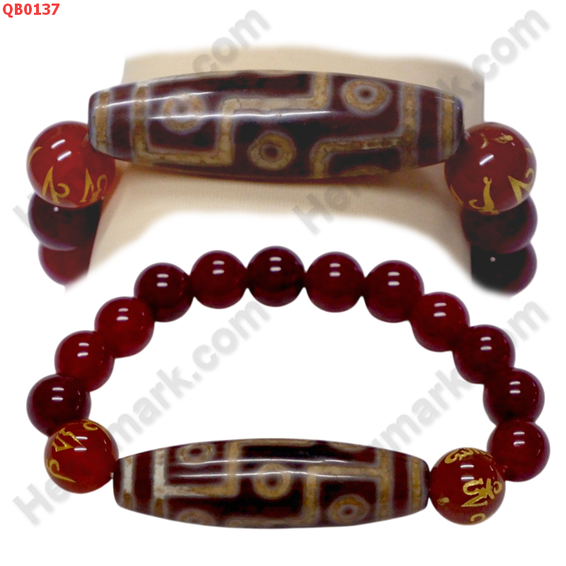 QB0137 สร้อยข้อมือหินทิเบต  ลาย 9 ตา ราคา 599 บาท http://hengmark.com/view_product/QB0137.htm