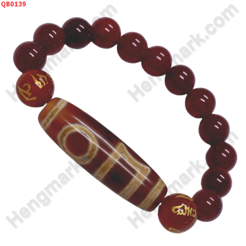 QB0139 สร้อยข้อมือหินทิเบต  ลาย ฟ้าดินคู่ ราคา 599 บาท http://hengmark.com/view_product/QB0139.htm