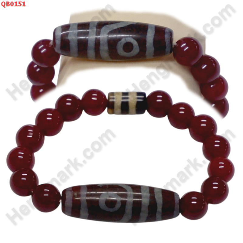 QB0151 สร้อยข้อมือหินทิเบต  ลาย  2 ตา+2 เส้น ราคา 499 บาท http://hengmark.com/view_product/QB0151.htm
