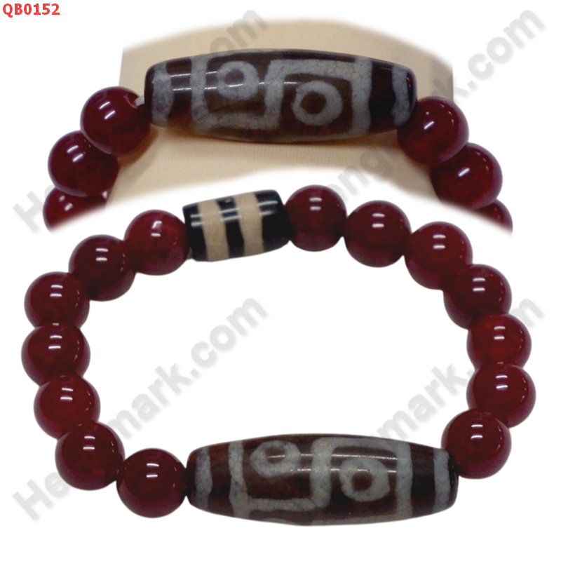 QB0152 สร้อยข้อมือหินทิเบต  ลาย 6 ตา+2 เส้น ราคา 499 บาท http://hengmark.com/view_product/QB0152.htm