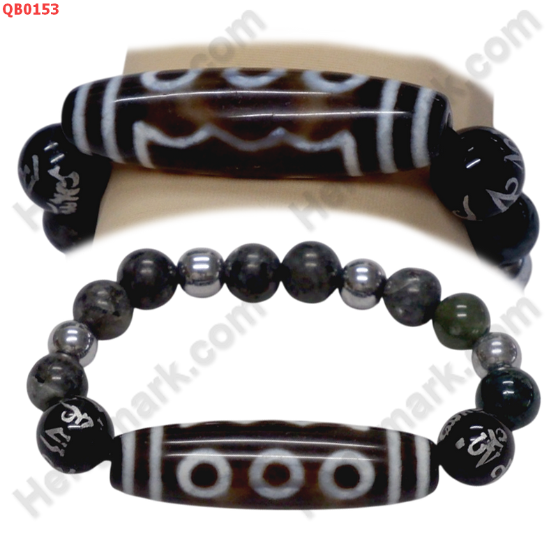 QB0153 สร้อยข้อมือหินทิเบต  ลาย 5 ตา+คาถาทิเบต ราคา 799 บาท http://hengmark.com/view_product/QB0153.htm