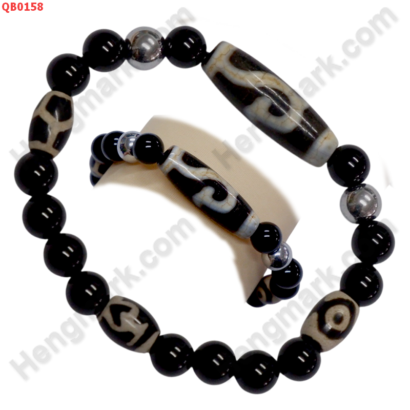 QB0158 สร้อยข้อมือหินทิเบต ลายปลา(กรีนธารา) ลายหินเก่า ราคา 499 บาท http://hengmark.com/view_product/QB0158.htm