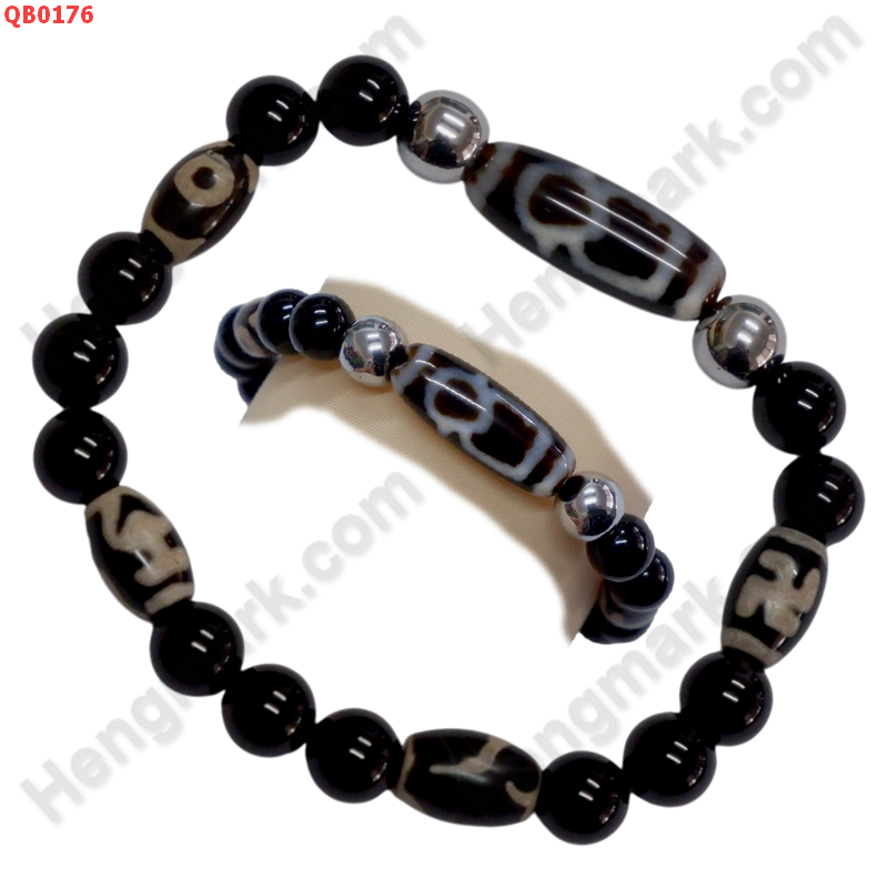 QB0176 สร้อยข้อมือหินทิเบต ลายไฉ่ซิงเอี๊ย ลายลึก ราคา 479 บาท http://hengmark.com/view_product/QB0176.htm
