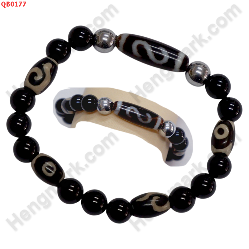 QB0177 สร้อยข้อมือหินทิเบต ลายตะขอ ลายลึก ราคา 479 บาท http://hengmark.com/view_product/QB0177.htm